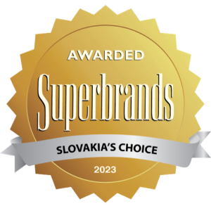 Pečať certifikátu Superbrands 2023